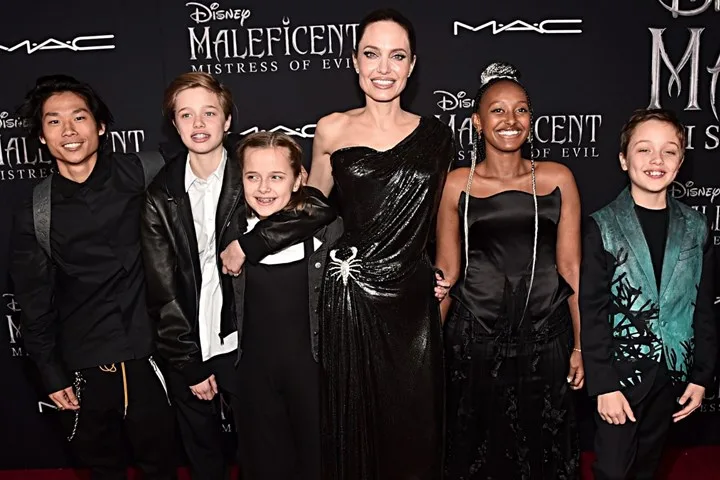 Angelina and kids