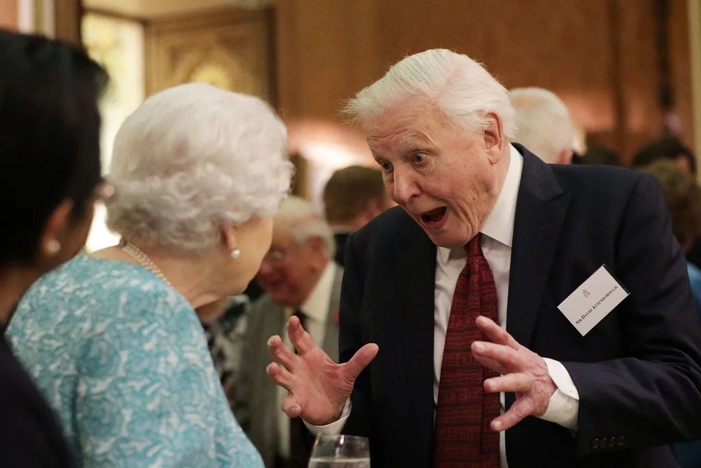 queen and david attenborough