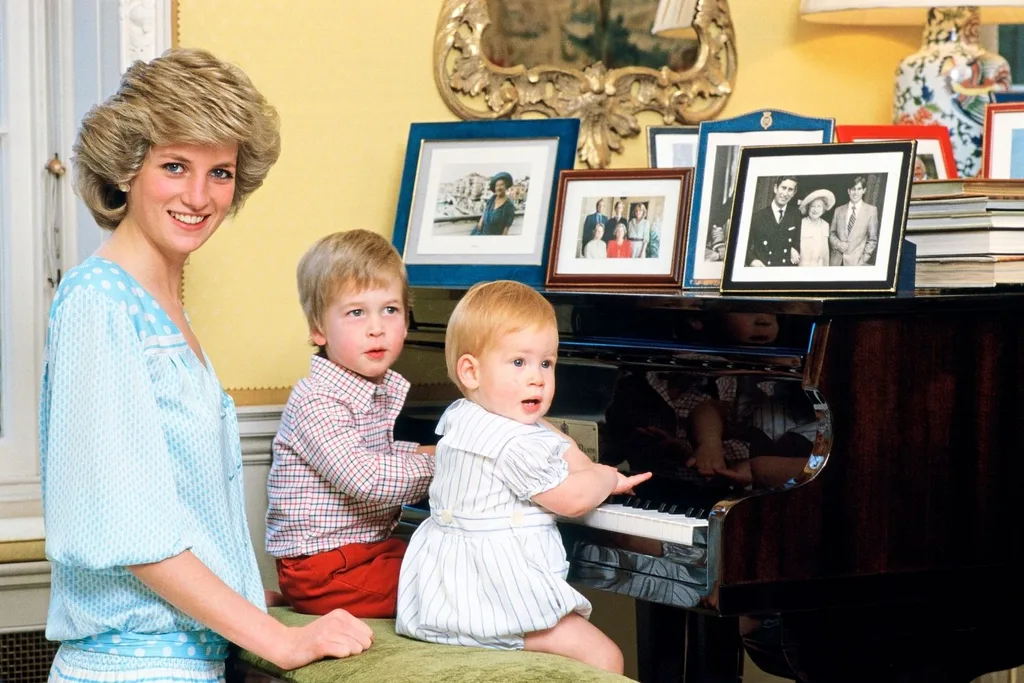 Diana, William and Harry
