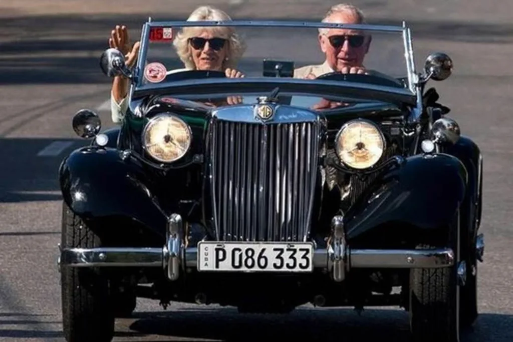 Charles and Camilla car