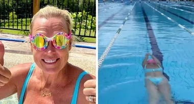 Lisa Curry heads back to the pool