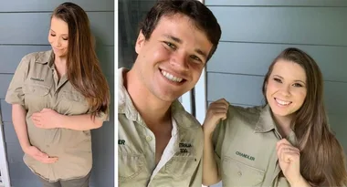 Bindi and Chandler switch clothes for maternity shoot