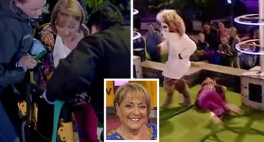 WATCH: Denise Drysdale’s BRUTAL fall on Holey Moley!