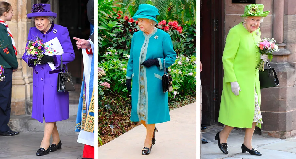 Queen Elizabeth colour dress fashion outfit