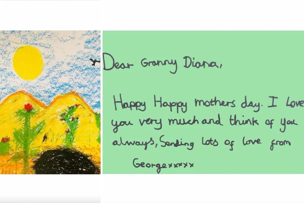 George Diana letter Mother's Day