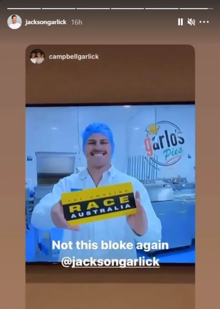 jackson garlick amazing race