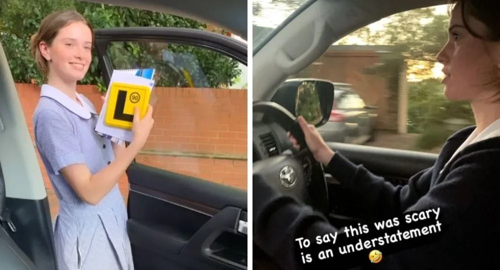 Ava Stefanovic learns to drive