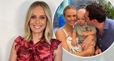 Sylvia Jeffreys’ son Oscar gets first taste of being a big brother!