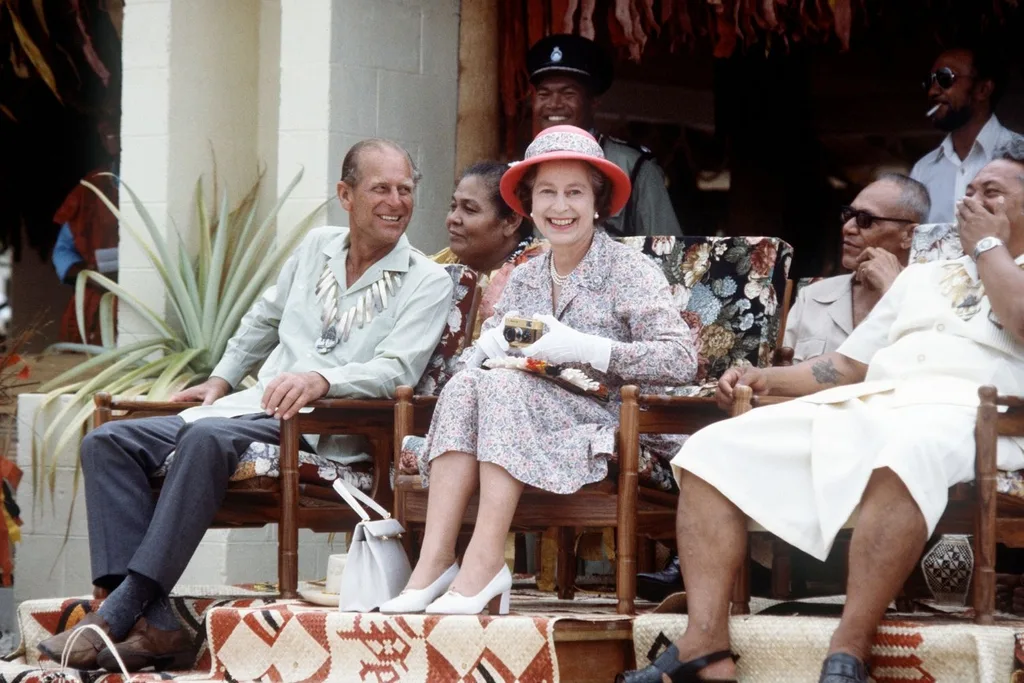queen philip laughing