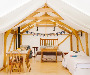 A bach on a budget: Glamping
