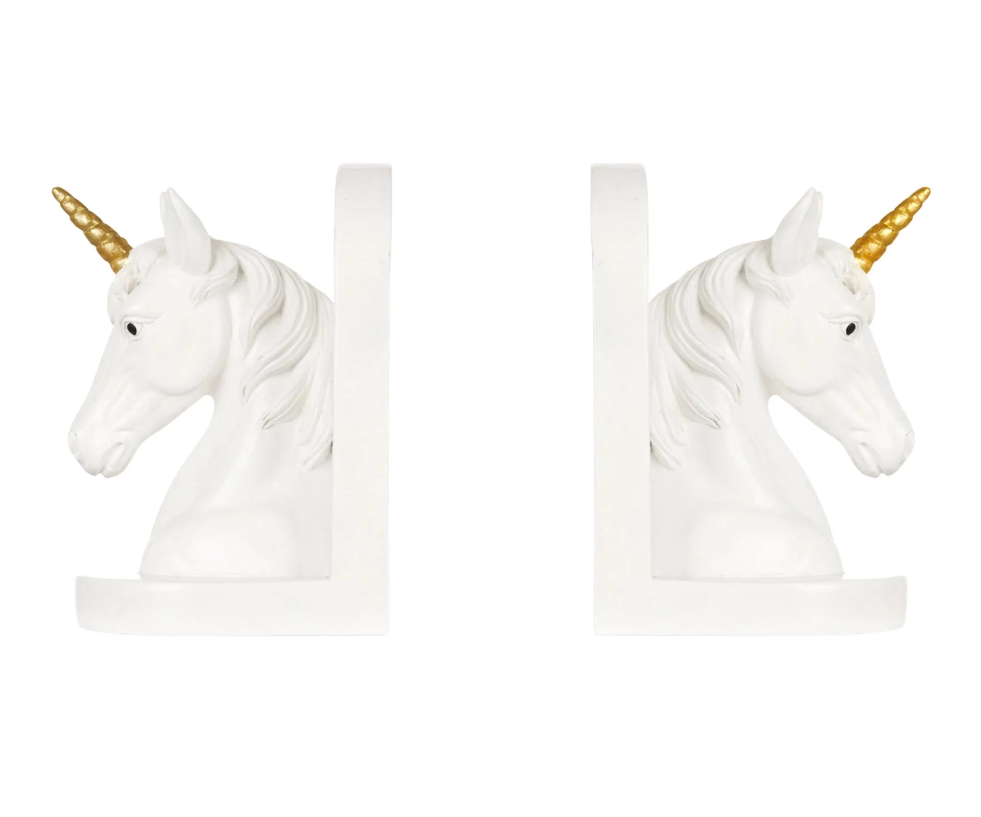 Unicorn book ends.