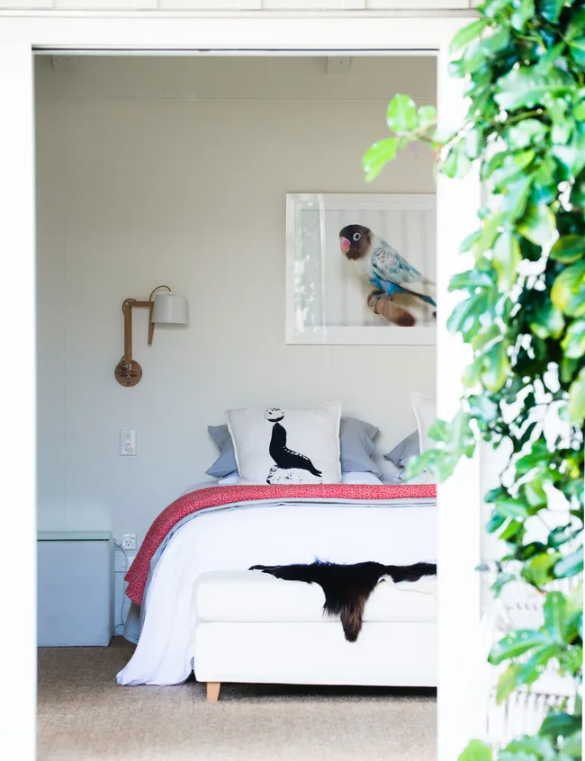 Wall hung bedside lamps