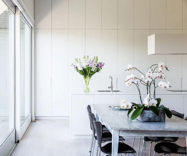 dining chairs by Danish designer Arne Jacobson