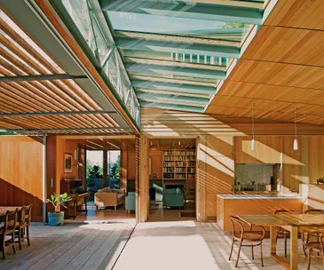 Mixed materials, wooden interior, ANZ, designs for living
