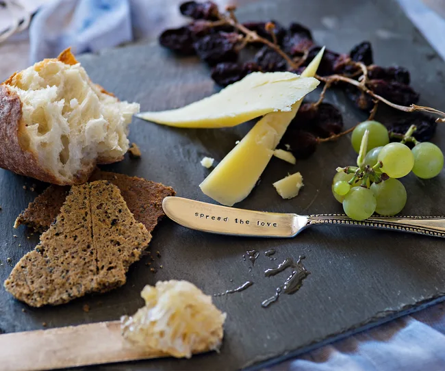 Slate tile cheeseboard