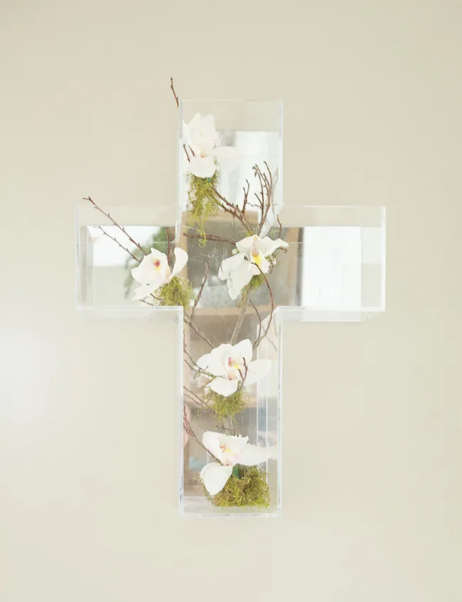 Cross, artwork, glass cross
