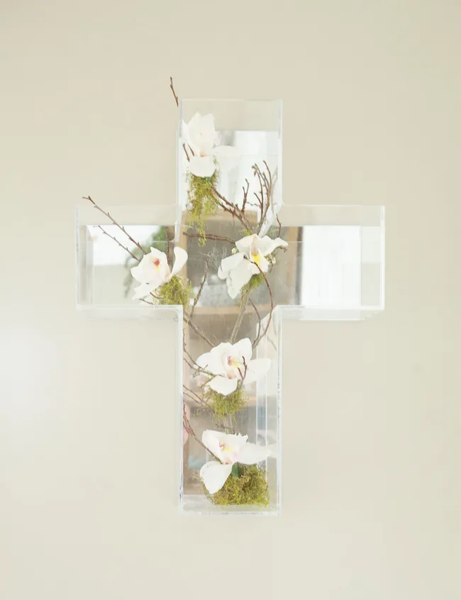 Cross, artwork, glass cross