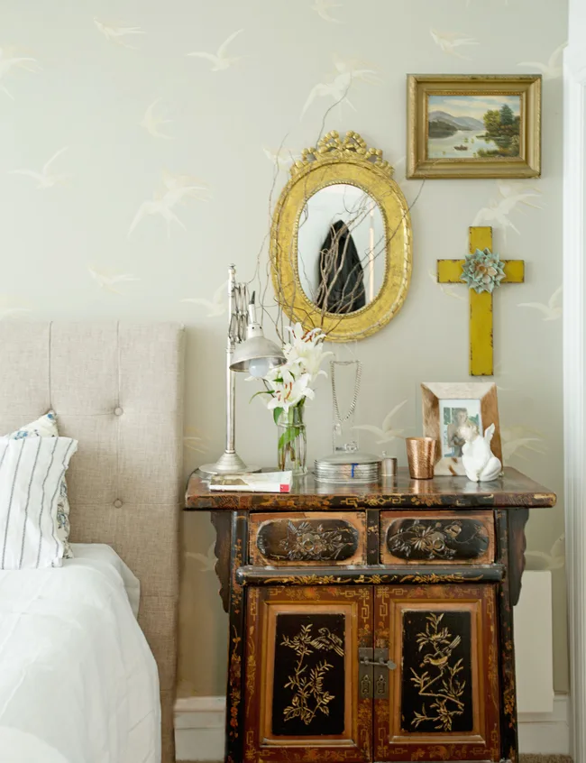 dresser, oriental side table