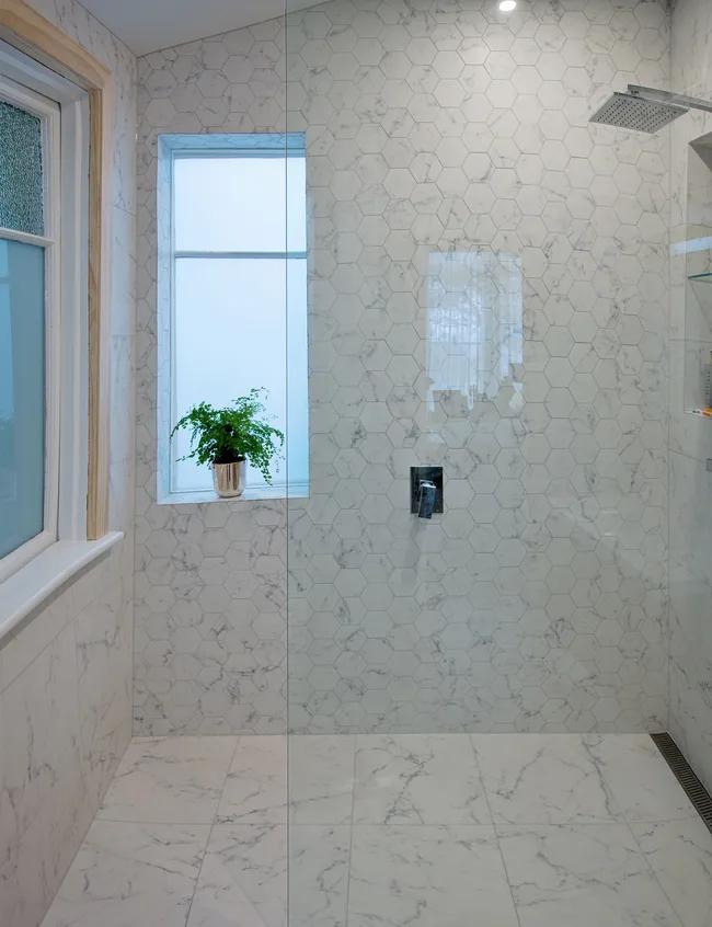 Marble bathroom