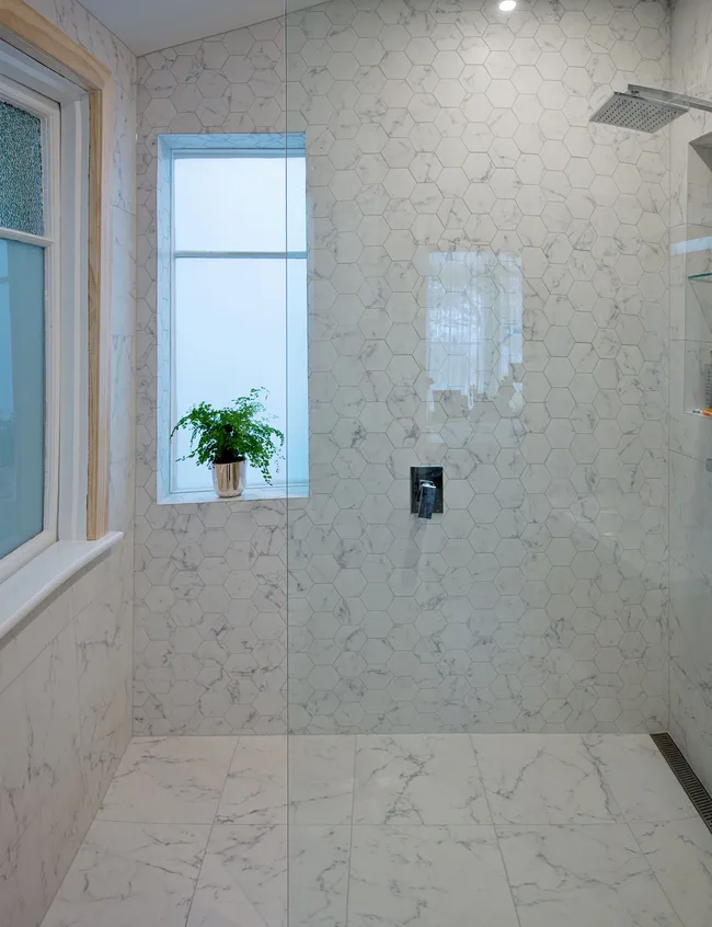 Marble bathroom