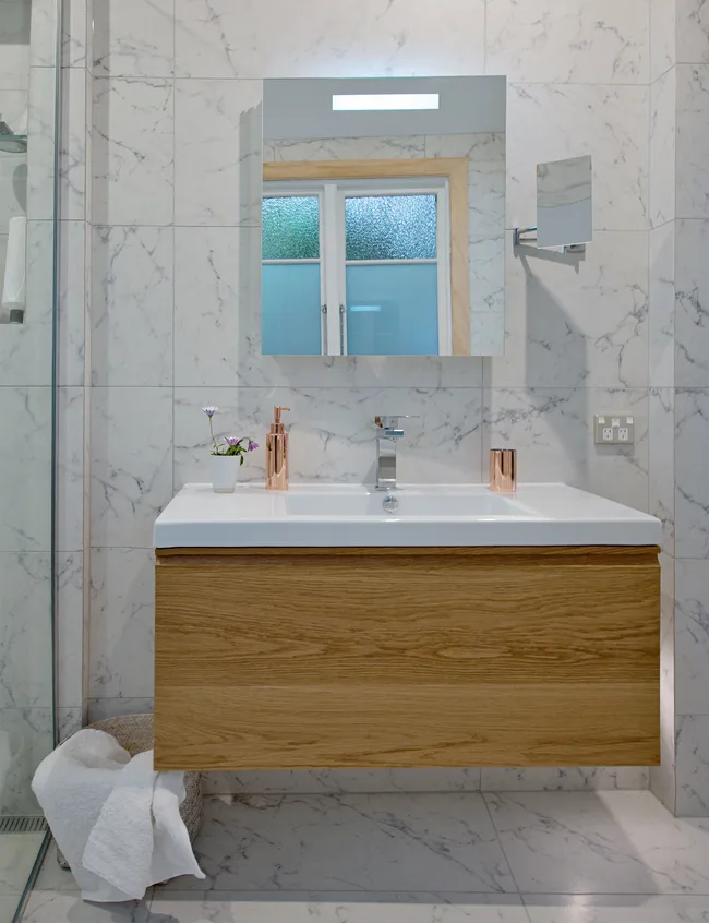 Marble bathroom
