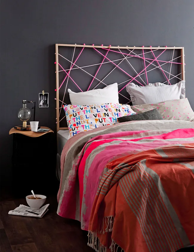 Rope design headboard