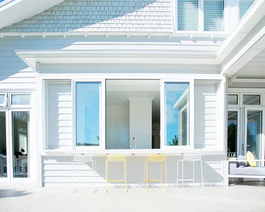 white, bungalow, California