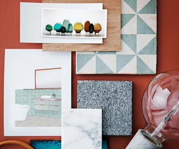 briefing an architect, sketches, noticeboard