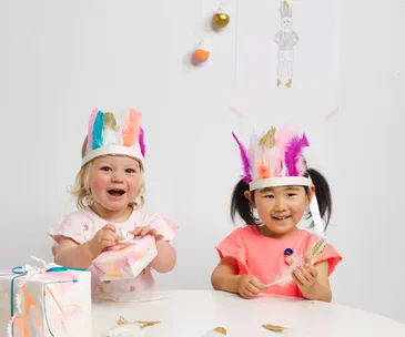 Make your own feathered headbands