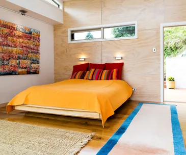 A colourful Napier home nestled among the trees