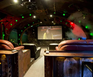 A truly unique submarine-themed home theatre in Christchurch