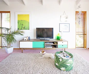 Ocean views and tropical hues feature in this 1970s home