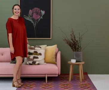 Alex Walls from The Block NZ styles a living room in two different ways