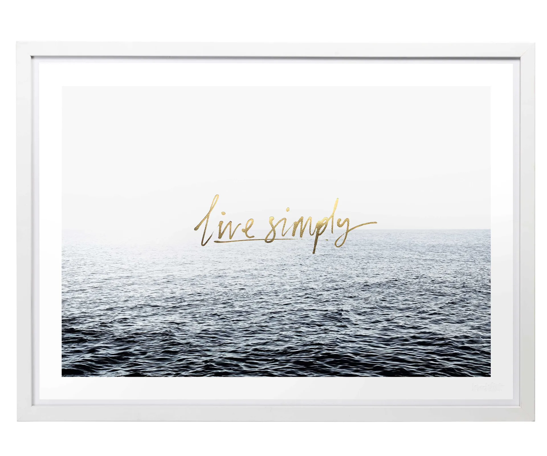Live Simply print, $249.