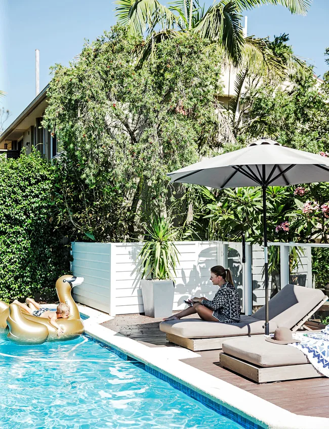 A pool is the perfect finishing touch for a young family.
