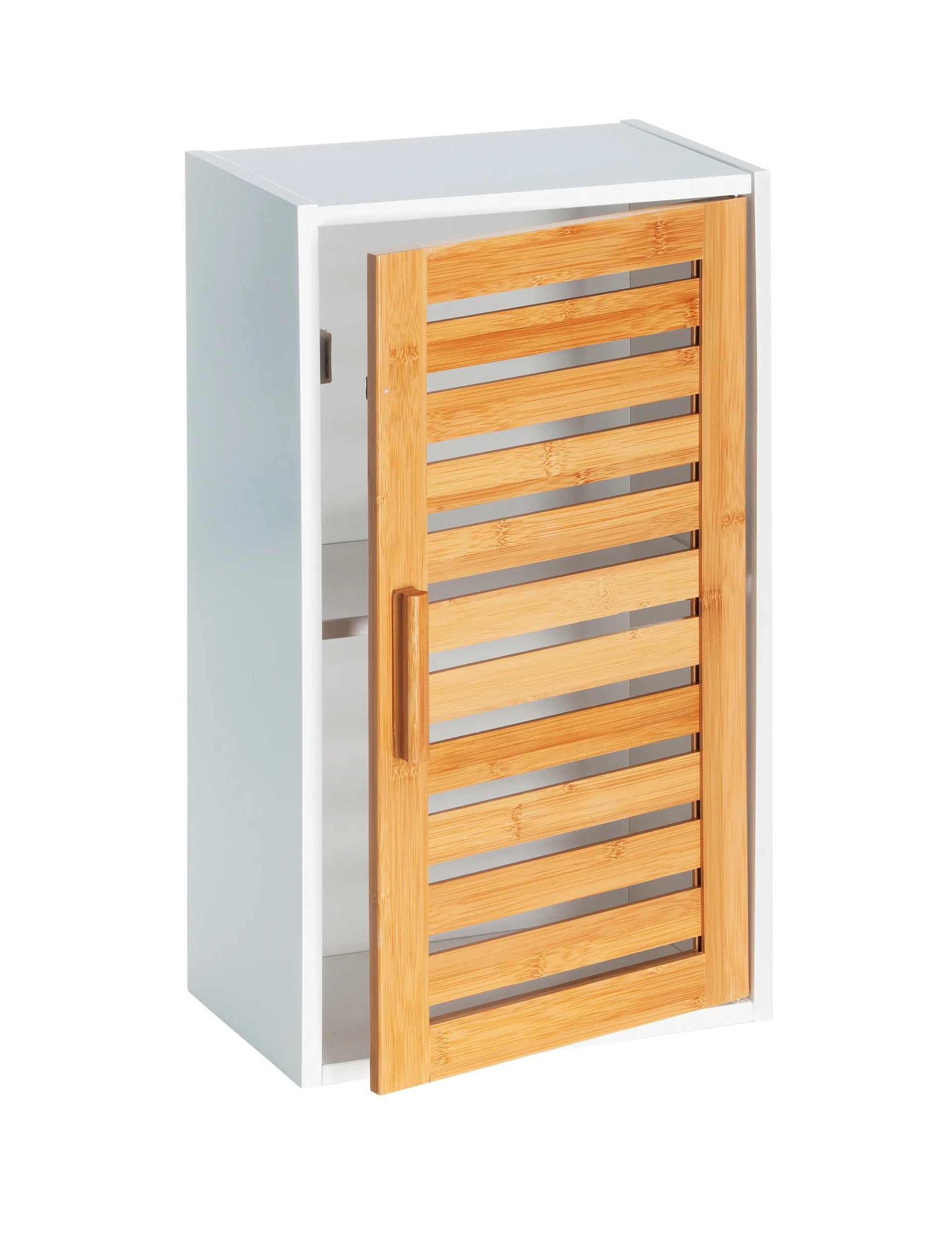Bamboo-bathroom-cabinet-with-adjustable-shelf