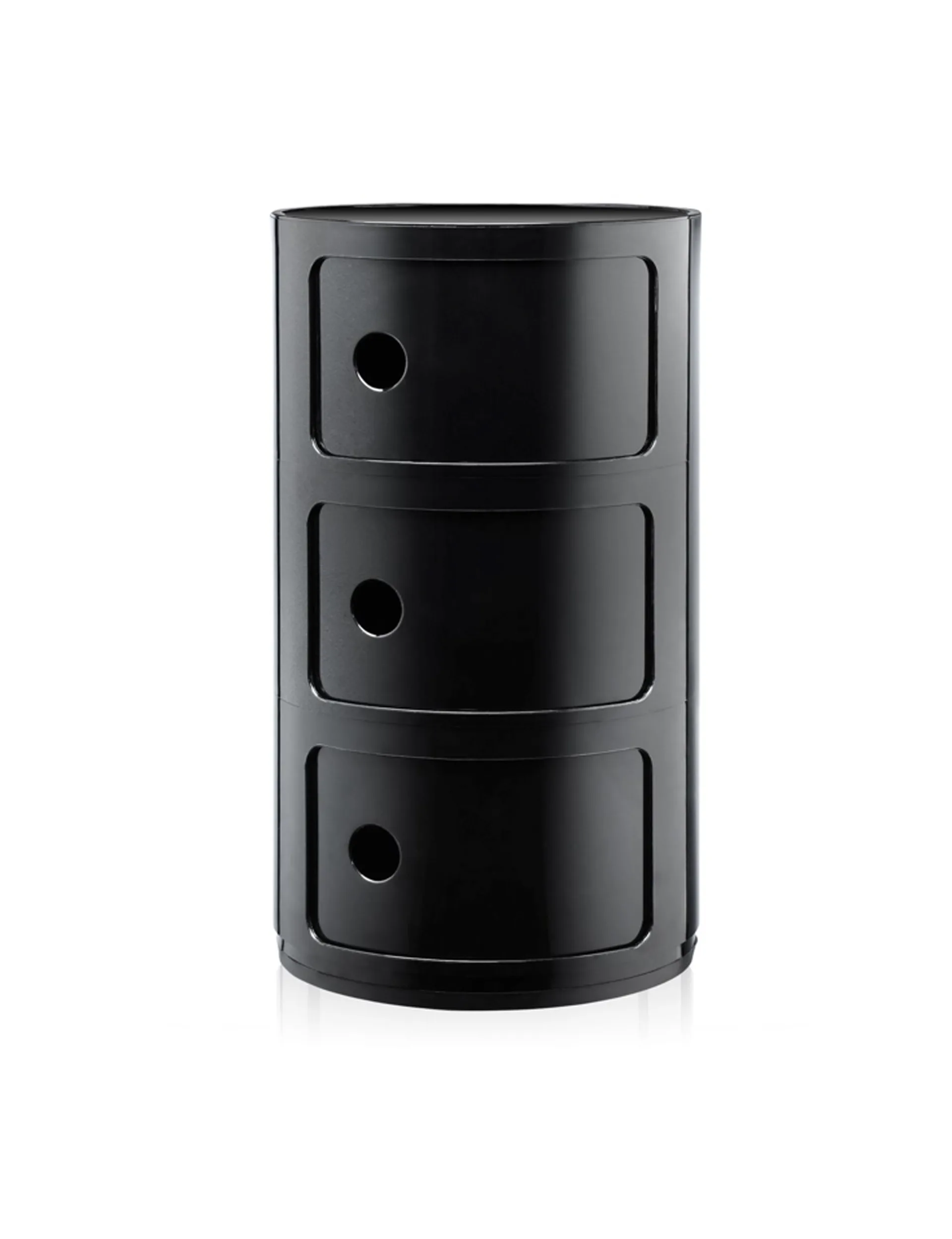Three-element-Componibili-in-black,-$276,-from-Kartell