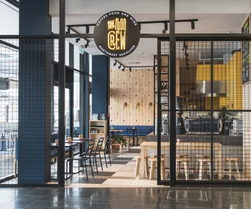 Inside look: the inviting interior of The Food Crew cafe