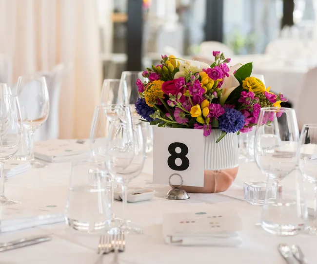 The table setting at the event.
