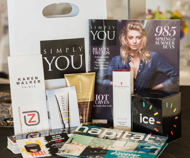 Inside the $300 goody bags, which includes an Ice watch, Joico hair treatment and Elizabeth Arden skincare product.