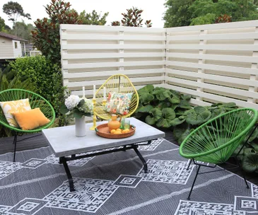 A landscape designer’s own garden design is a tropical paradise