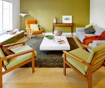 This home and office has had a major reno with a retro vibe