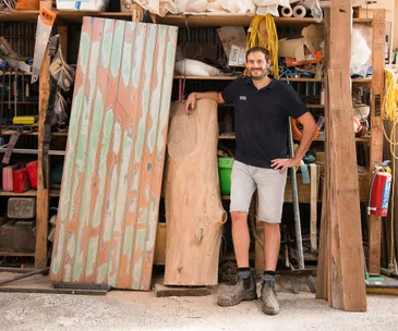 Meet this resourceful furniture designer turning trash into treasure