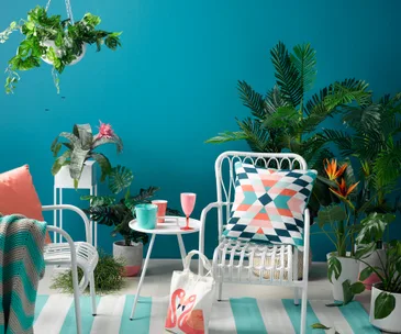 Create your own tropical seating nook