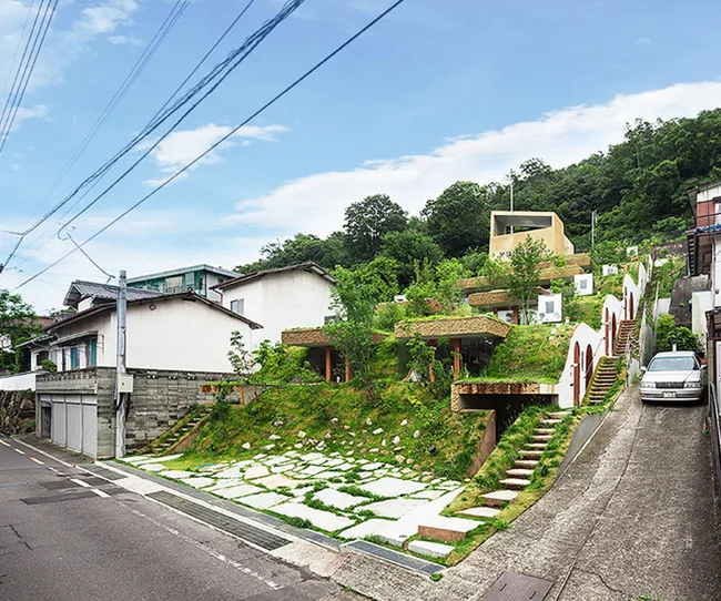Greendo apartment complex Japan