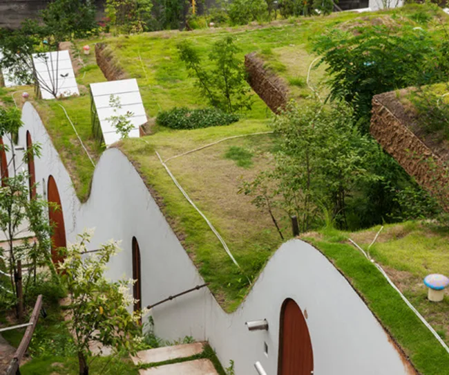 Greendo apartment complex Japan