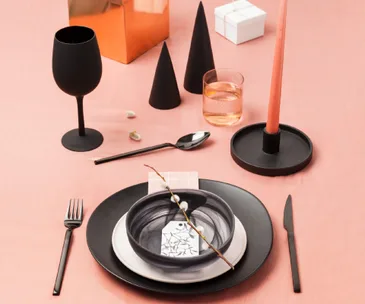 Nail your Christmas table setting with minimalist, modern style