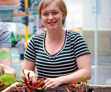 This Auckland teenager has created a garden for her inner-city community