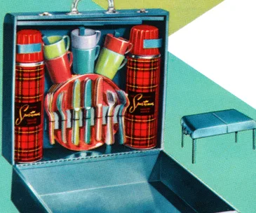 Add serious style to your next picnic with this favourite from the ’50s