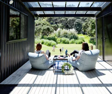 A 1960s boat shed is upgraded to the perfect family bach